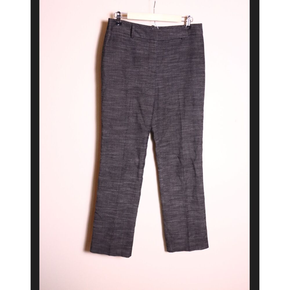 Ann Taylor Signature Gray Black Dress Pants Size 6 Straight Leg